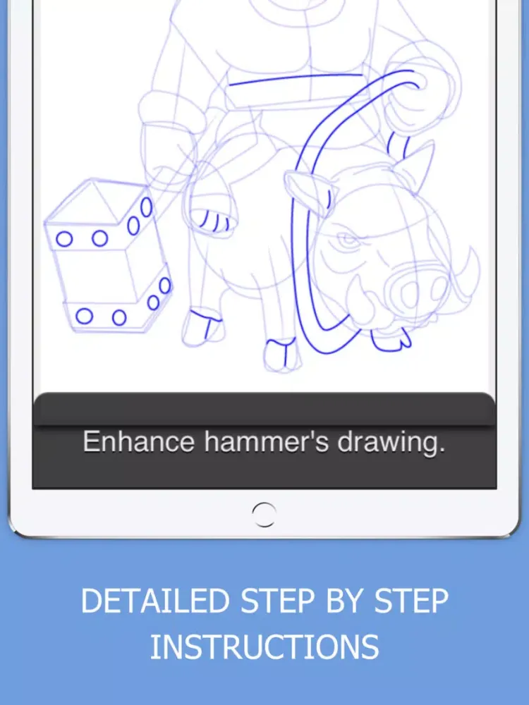 Drawing Guide about Clash Royale iPad Screenshots