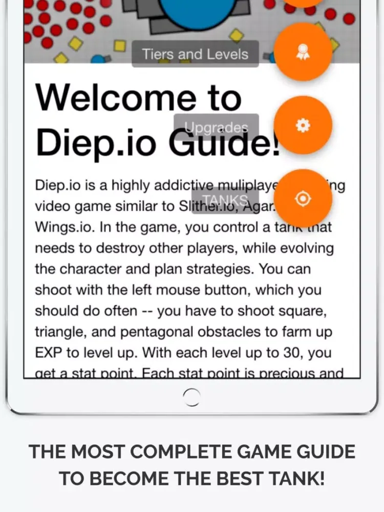 Capturas de tela do PRO Guide for Diep.io - Tank War Strategies and Tips iPad 