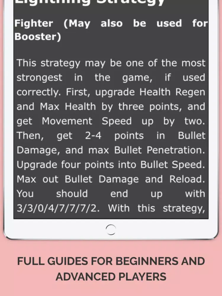 Capturas de tela do PRO Guide for Diep.io - Tank War Strategies and Tips iPad 