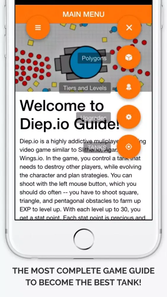 Capturas de tela do PRO Guide for Diep.io - Tank War Strategies and Tips