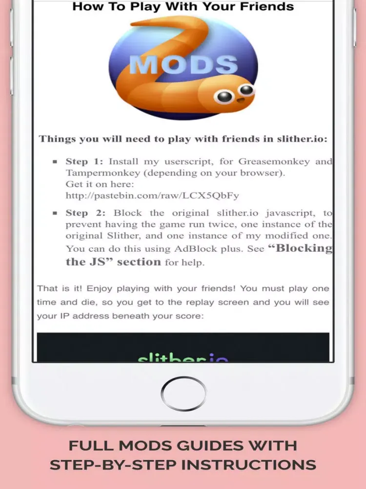 PRO Guide for Slither.io - Game Tips and Techniques, Skins and Mods iPad 应用截图