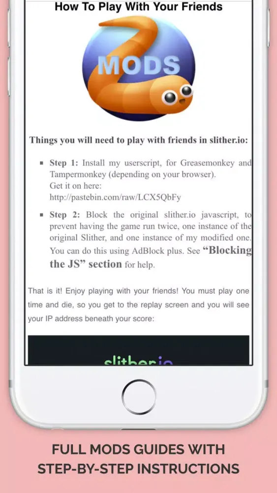 PRO Guide for Slither.io - Game Tips and Techniques, Skins and Mods应用截图