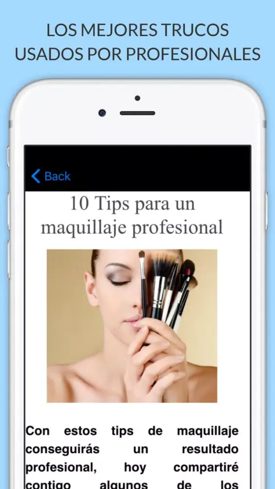 Ảnh chụp màn hình của Maquillaje Profesional