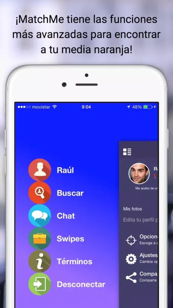MatchMe - Radar Chat para Ligar y Citas应用截图