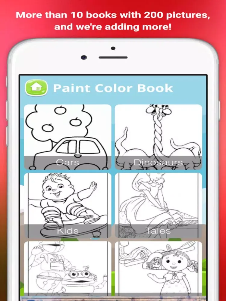 Paint Color Book - Kids Drawing iPad  Screenshots