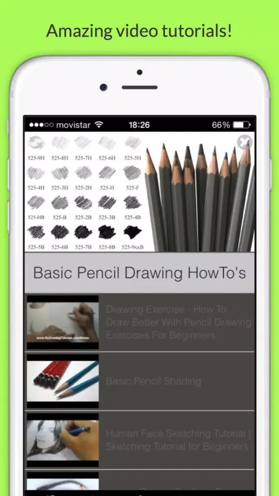 ภาพหน้าจอของ Pencil Drawing Beginner's Guide Pro