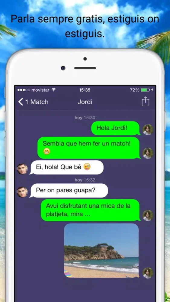Tangkapan layar Quedem Xat - Trobar amics o parella en català