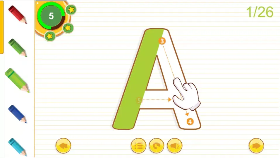 learn to write 스크린샷