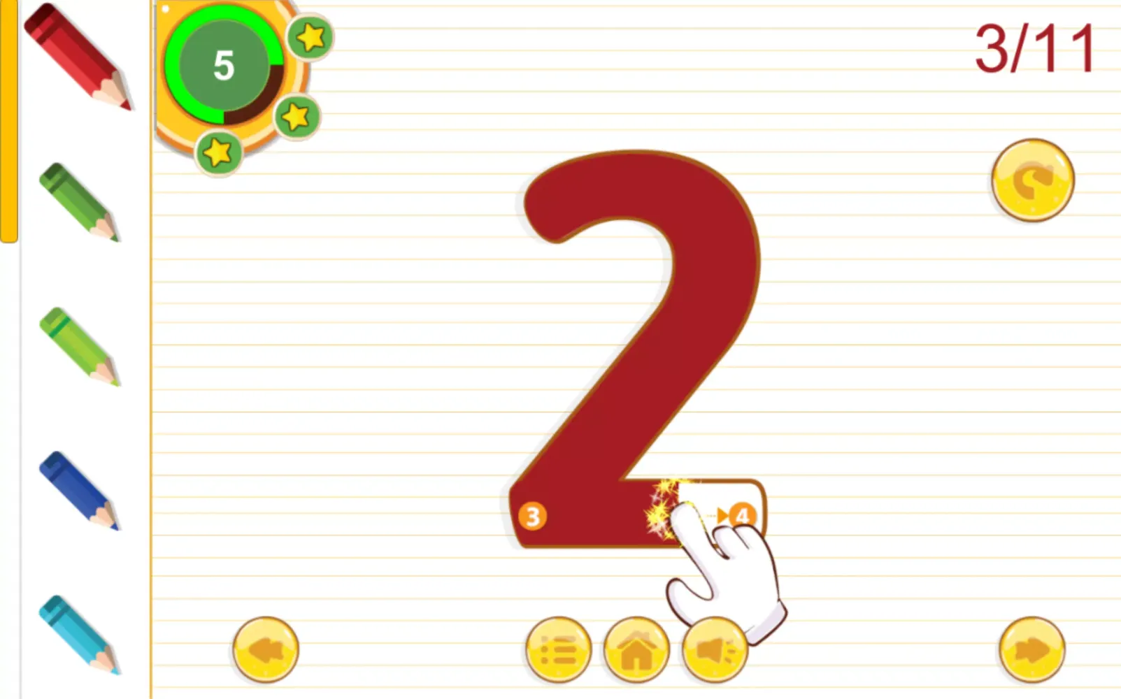 learn to write 스크린샷