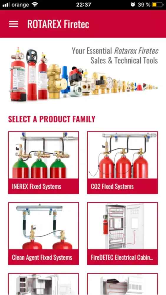 Captures d'écran de Rotarex Firetec
