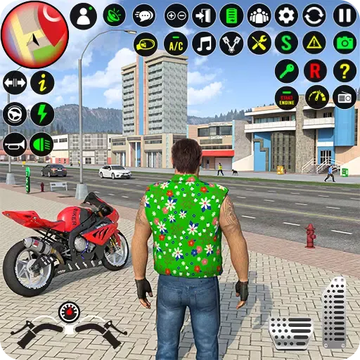 Open World Bike Driving Games Ekran Görüntüleri