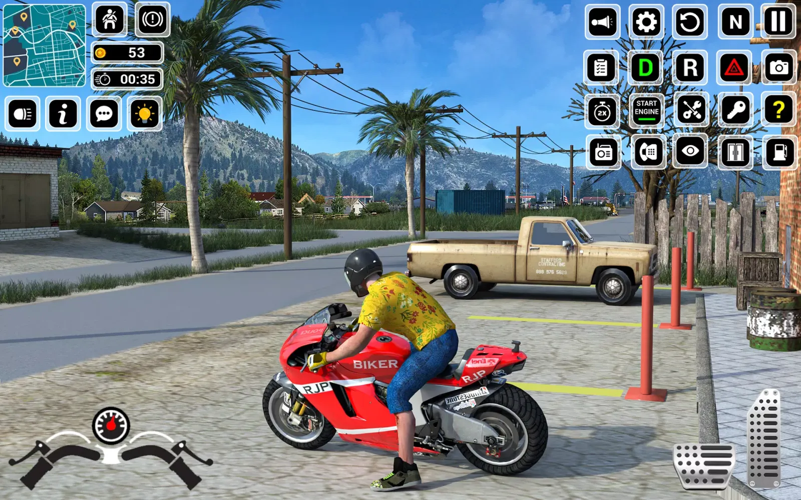 Open World Bike Driving Games Ekran Görüntüleri