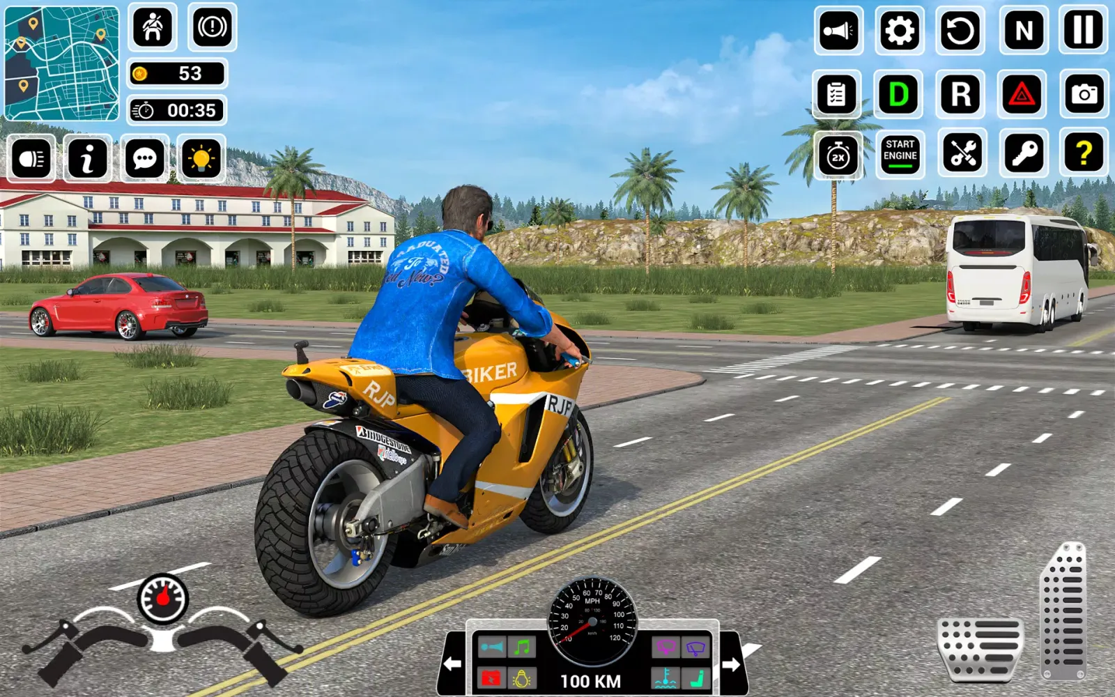 Open World Bike Driving Games Ekran Görüntüleri