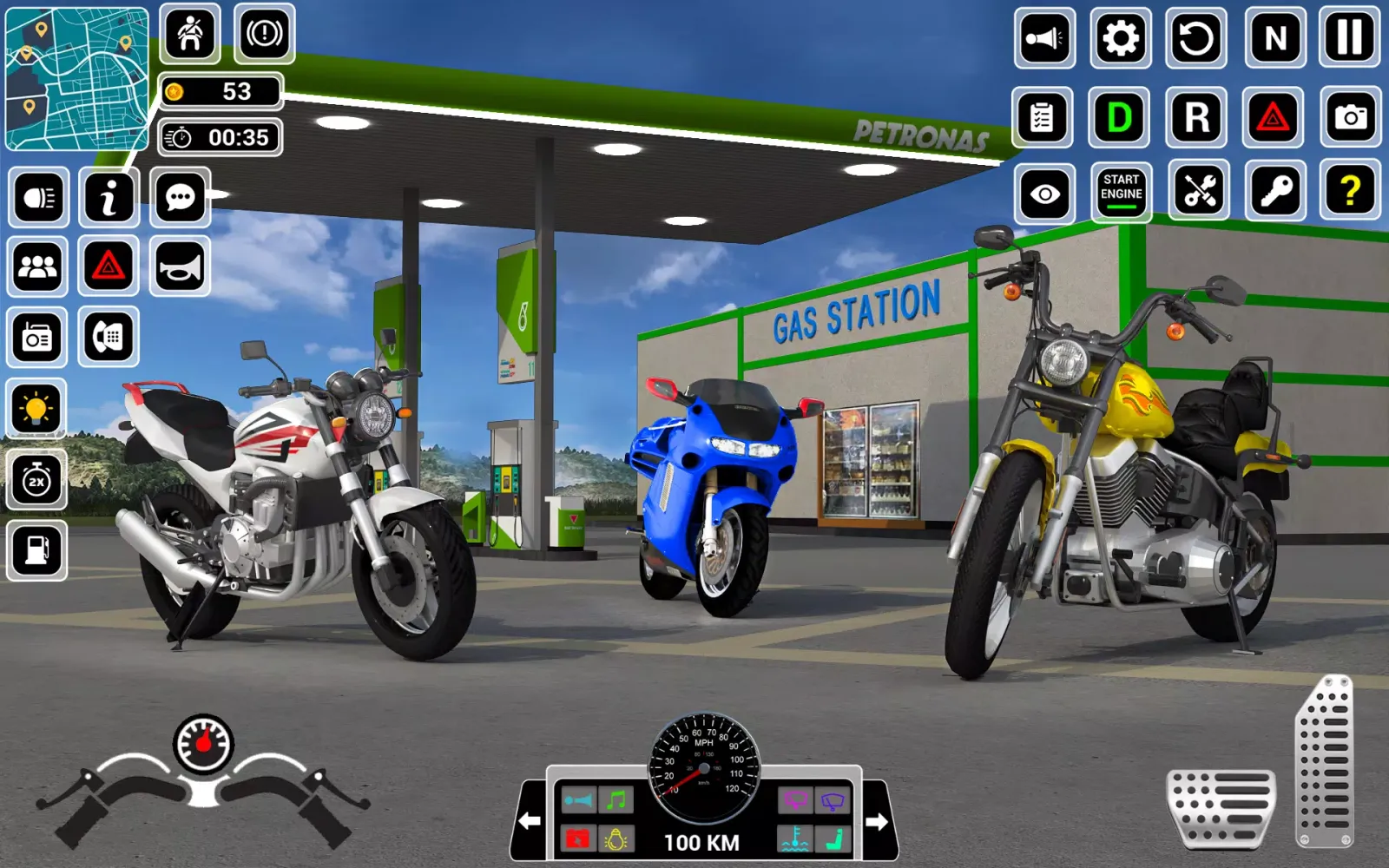 Open World Bike Driving Games Ekran Görüntüleri