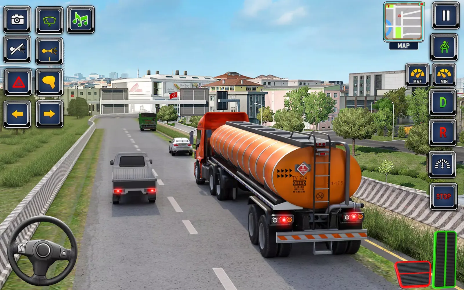 Tangkapan skrin US Truck Driving Transport 3D