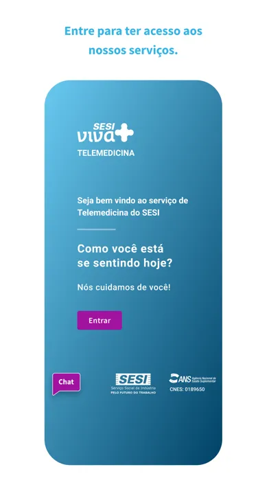 Capturas de pantalla de Sesi Viva Mais Telemedicina