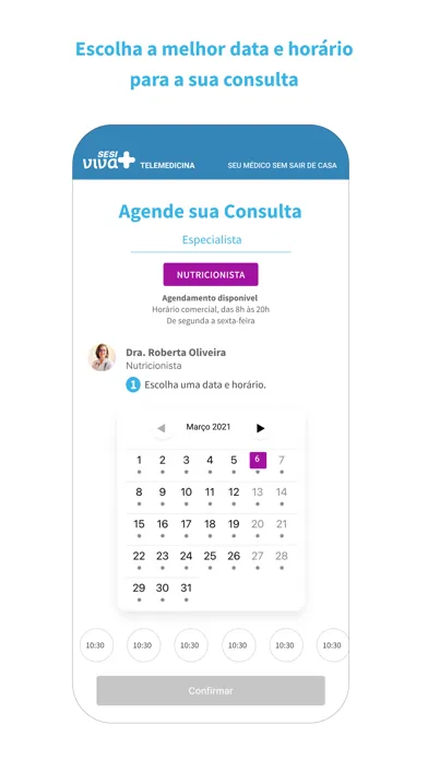 Capturas de pantalla de Sesi Viva Mais Telemedicina