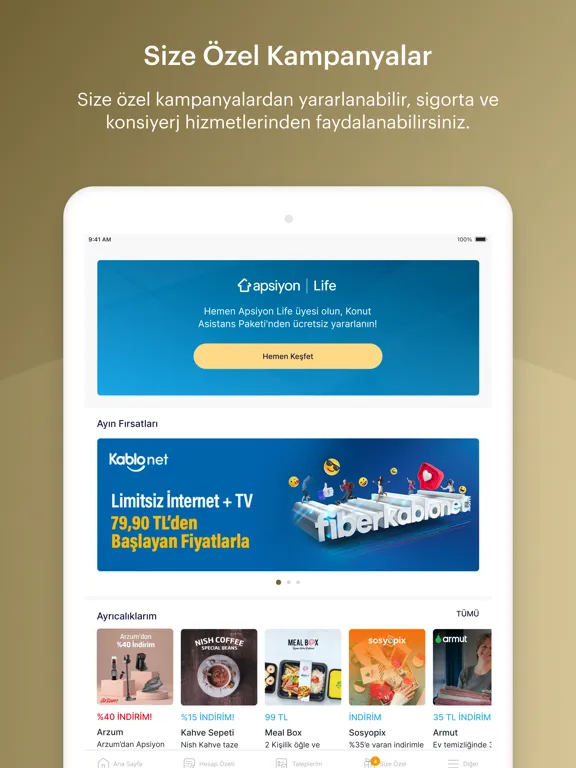 Aktif Yaşam Hizmet Yönetimi iPad 應用截圖