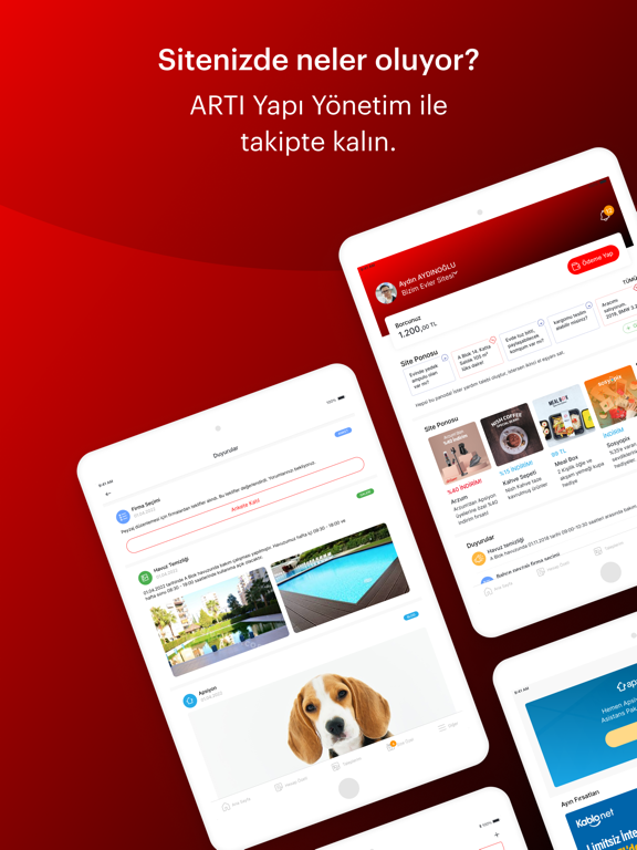 Tangkapan skrin ARTI Yapı Yönetim iPad 