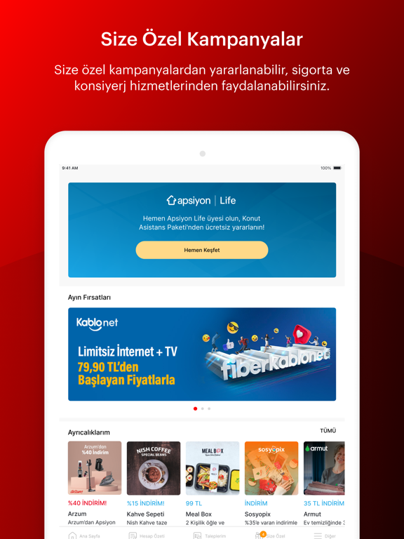 Tangkapan skrin ARTI Yapı Yönetim iPad 
