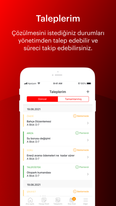 Tangkapan skrin ARTI Yapı Yönetim