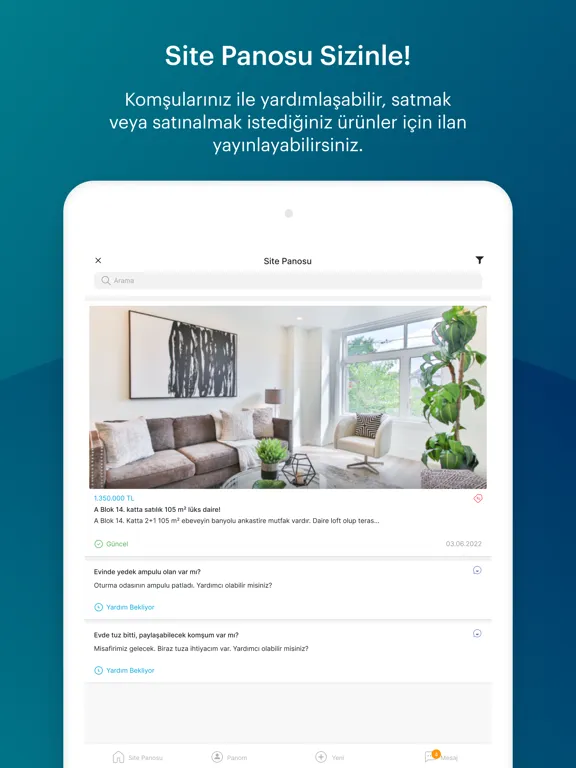 Tangkapan layar MALL OF İSTANBUL Rezidans–Ofis iPad 