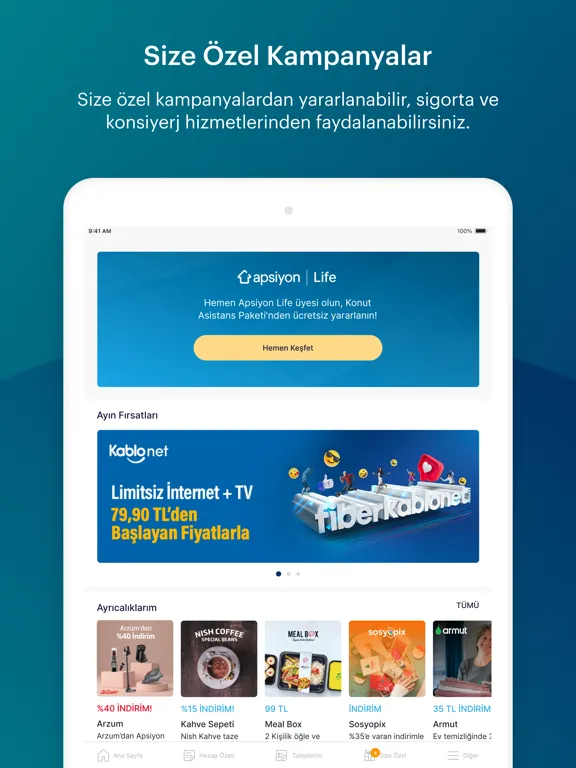 Tangkapan layar MALL OF İSTANBUL Rezidans–Ofis iPad 