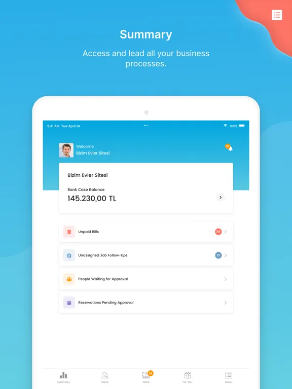 Apsiyon Manager iPad 應用截圖