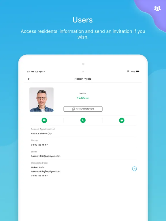Apsiyon Manager iPad 應用截圖