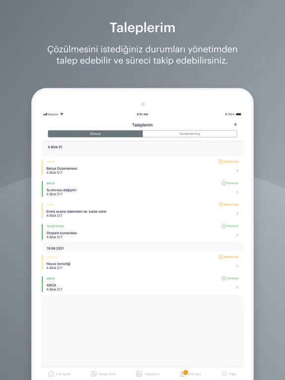 Mask Bina Yönetimi iPad  স্ক্রিনশট