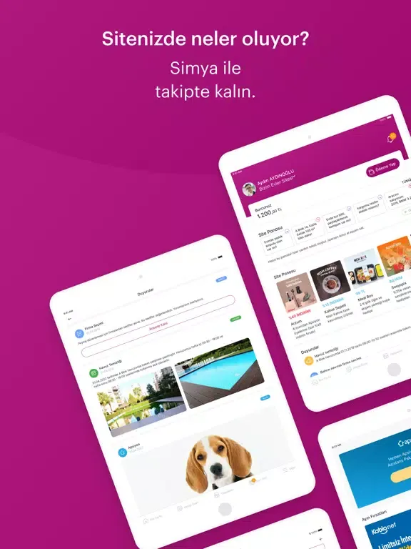 Simya Tesis Yönetim Hizmetleri iPad  Screenshots