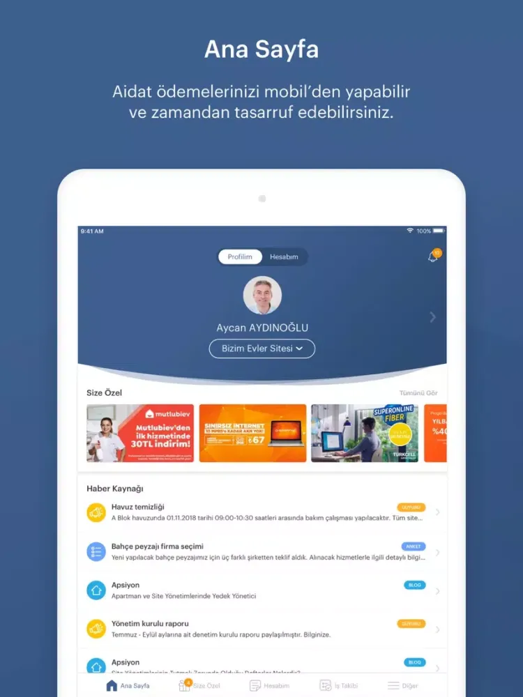 TYS Yönetim iPad  স্ক্রিনশট