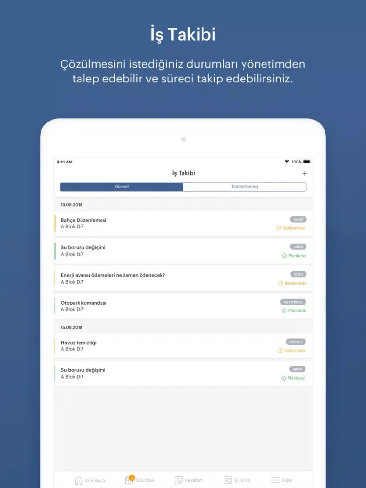 TYS Yönetim iPad  স্ক্রিনশট