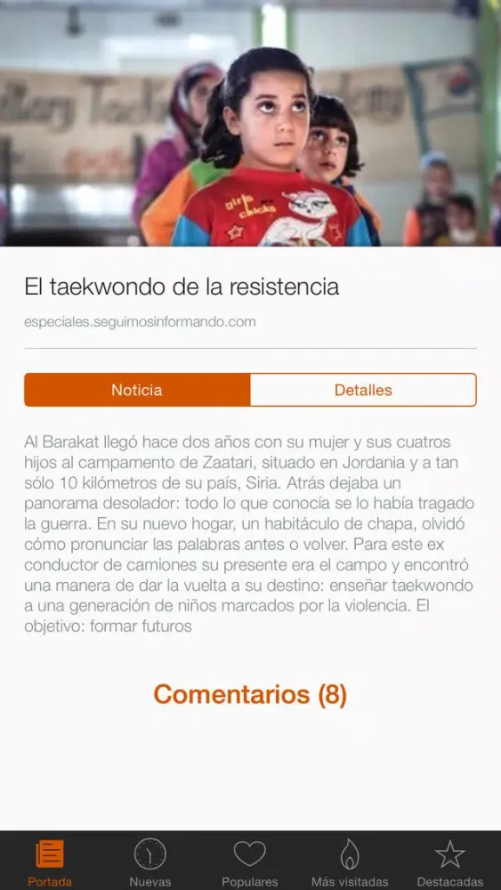 Capturas de pantalla de Menéame noticias