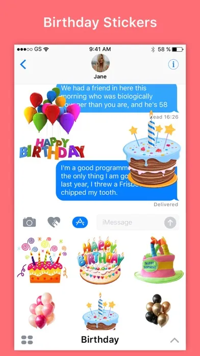 تصاویر Wish Happy Birthday by Sticker
