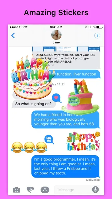 تصاویر Wish Happy Birthday by Sticker