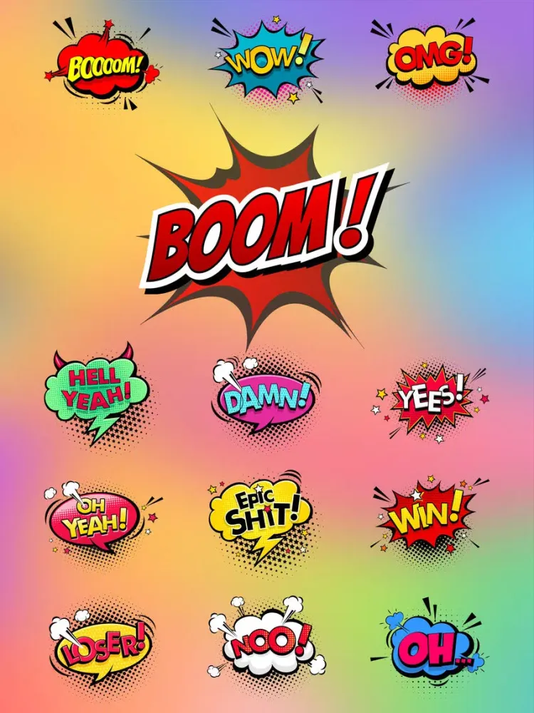 BOOM - Funny Comic Stickers iPad  স্ক্রিনশট