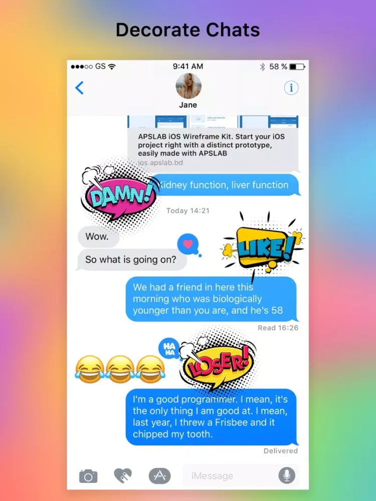 BOOM - Funny Comic Stickers iPad  স্ক্রিনশট