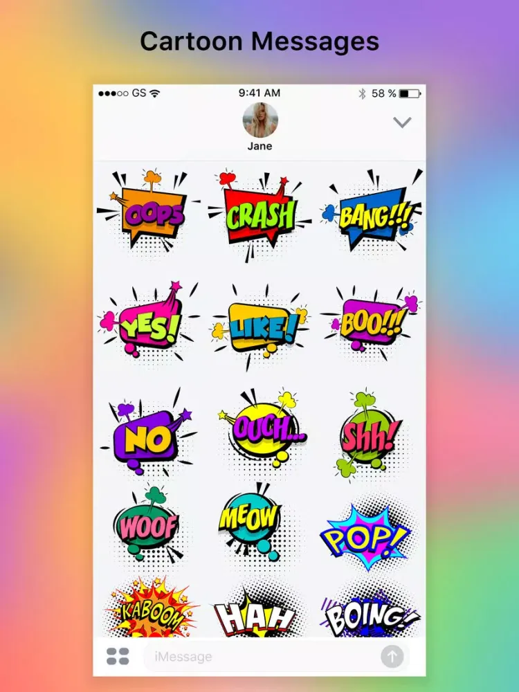 BOOM - Funny Comic Stickers iPad  স্ক্রিনশট