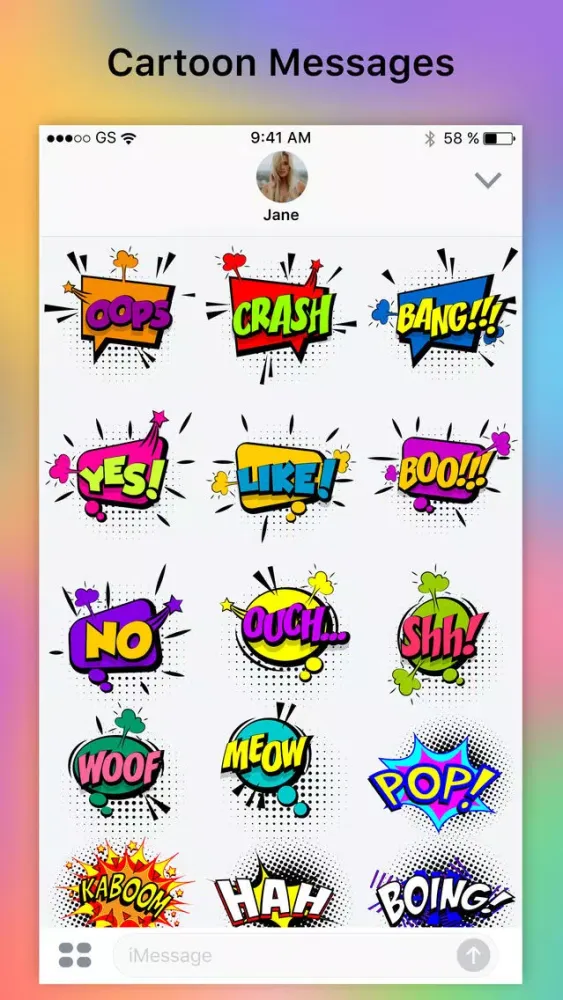 BOOM - Funny Comic Stickers স্ক্রিনশট