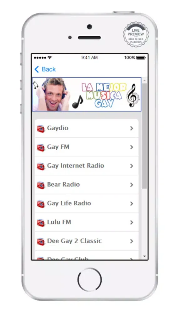 Gay Radio Musica Gay Ekran Görüntüleri
