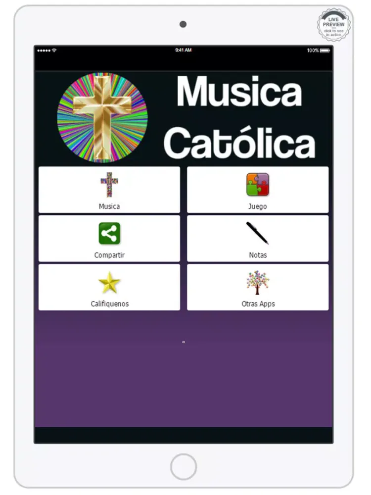 Musica Catolica iPad 应用截图