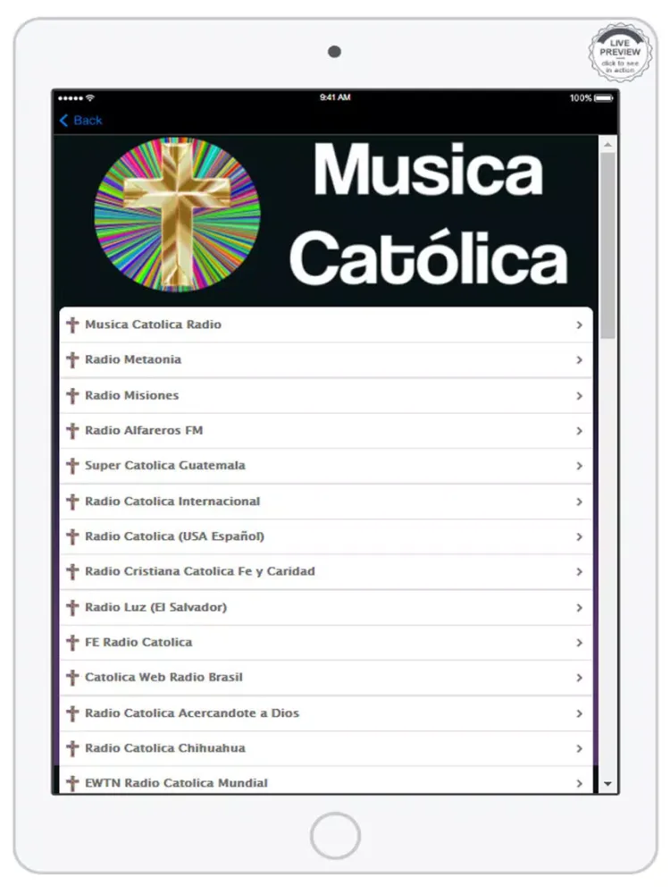 Musica Catolica iPad 应用截图