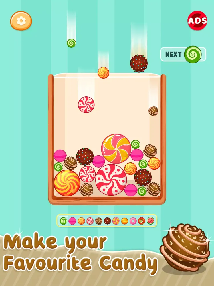 Zrzuty ekranu Merge Candy: Drop & Merge Game