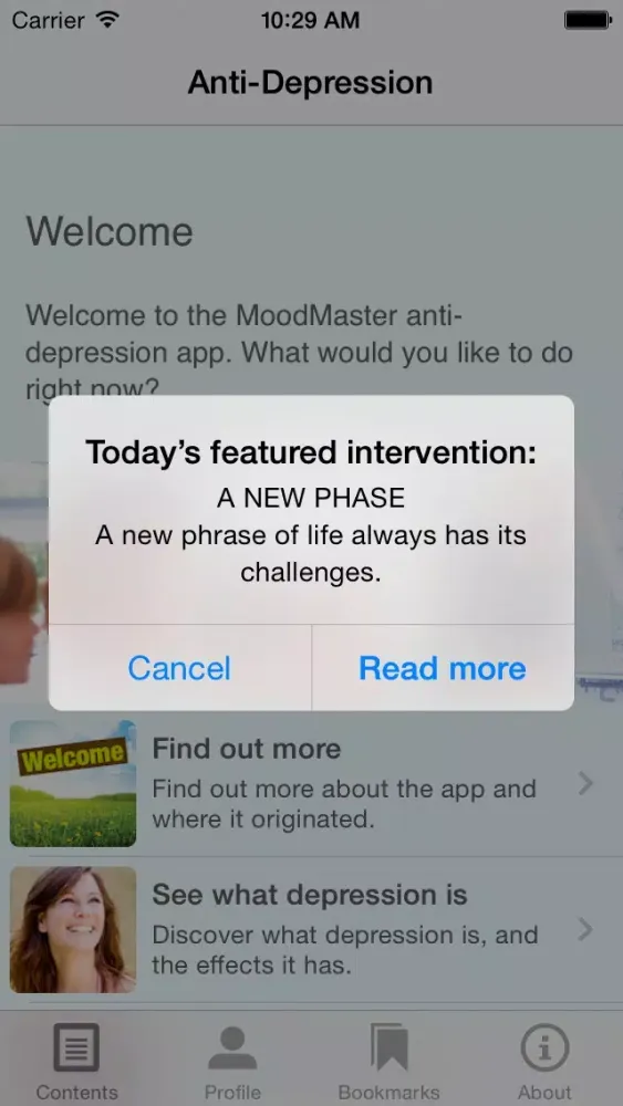 MoodMaster Anti-Depression App Screenshots