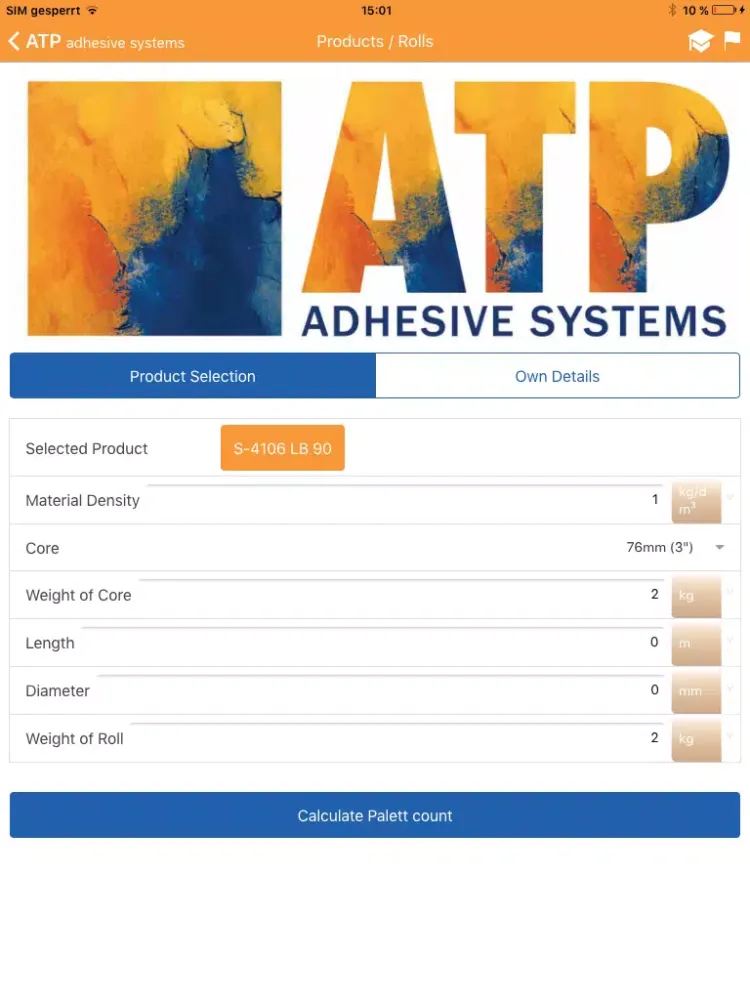 ATP - Roll Calculator and Unit Conversions iPad  Ekran Görüntüleri