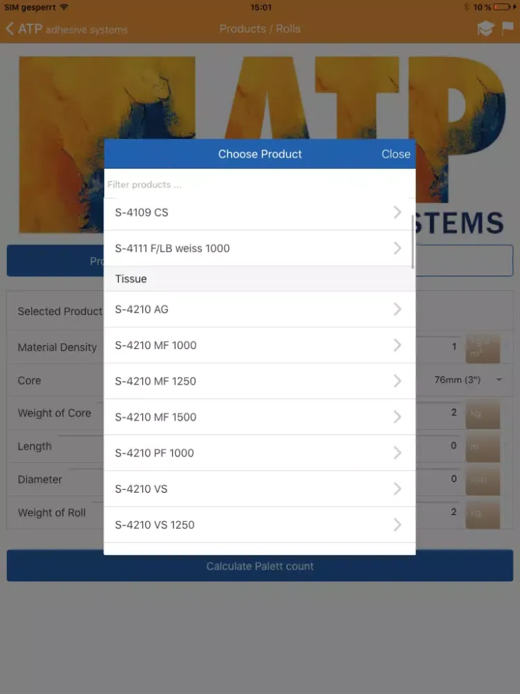 ATP - Roll Calculator and Unit Conversions iPad  Ekran Görüntüleri