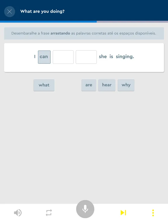 Tangkapan layar aptc Idiomas iPad 