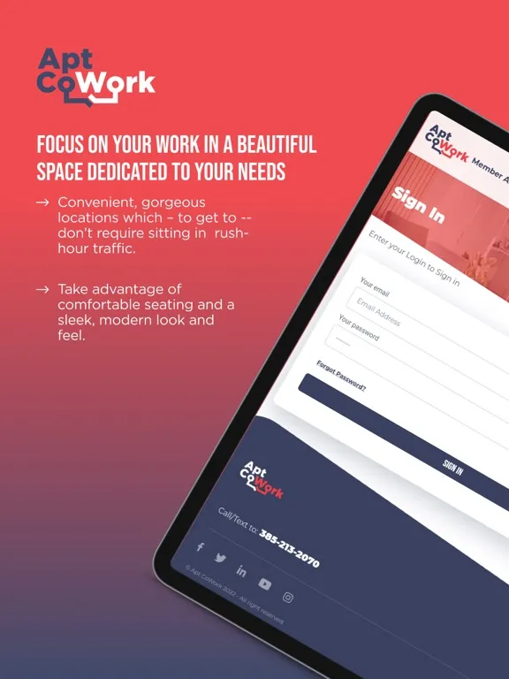 Apt CoWork iPad  سکرین شاٹس