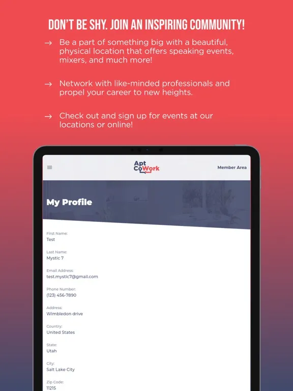 Apt CoWork iPad  سکرین شاٹس